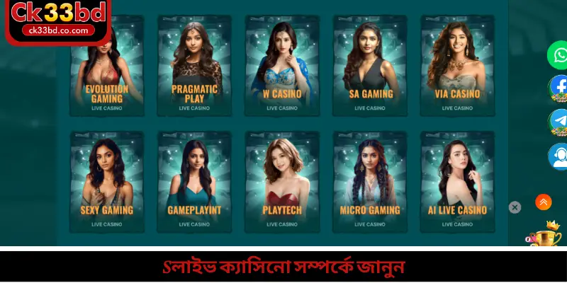 লাইভ ক্যাসিনো সম্পর্কে জানুন 