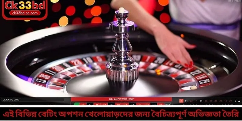 এই বিভিন্ন বেটিং অপশন খেলোয়াড়দের জন্য বৈচিত্র্যপূর্ণ অভিজ্ঞতা তৈরি করে