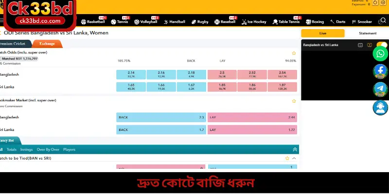 দ্রুত কোটে বাজি ধরুন