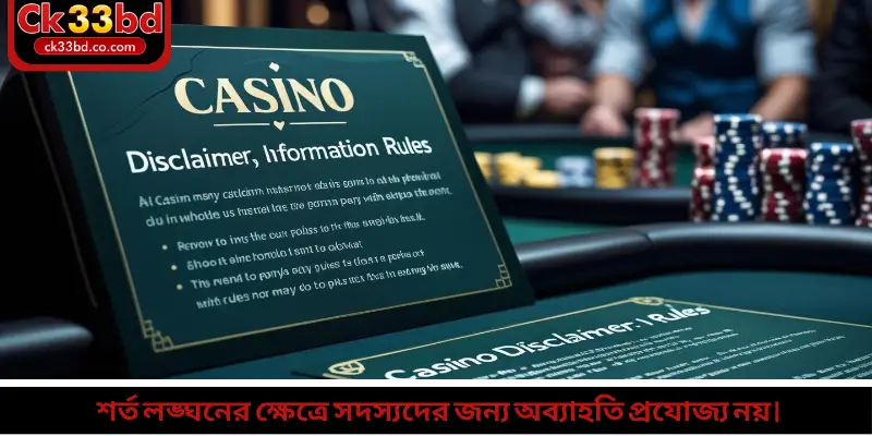 শর্ত লঙ্ঘনের ক্ষেত্রে সদস্যদের জন্য অব্যাহতি প্রযোজ্য নয়।